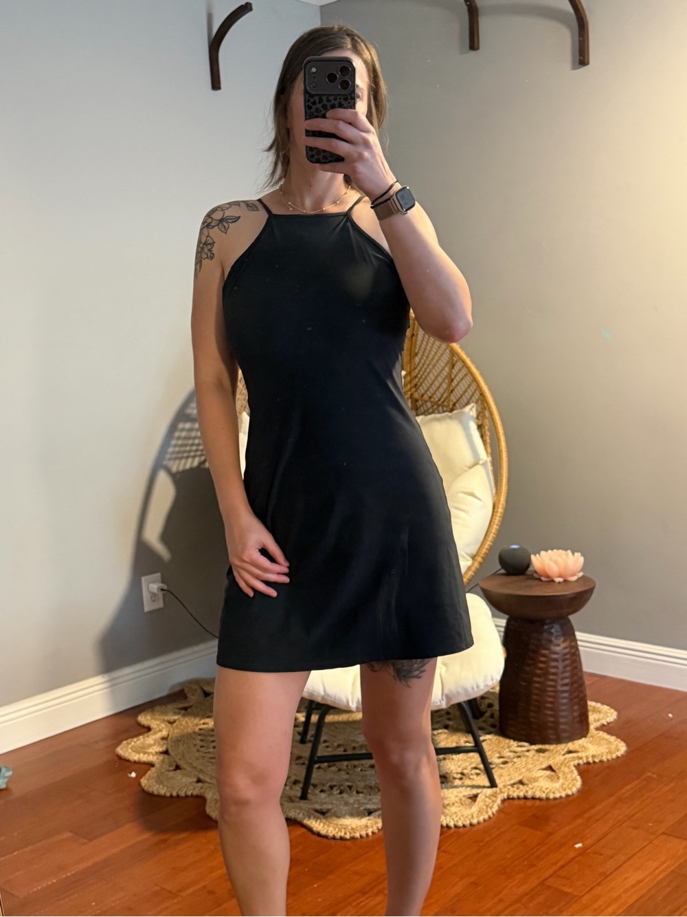 Abercrombie & Fitch YPB Black Halter Mini Dress